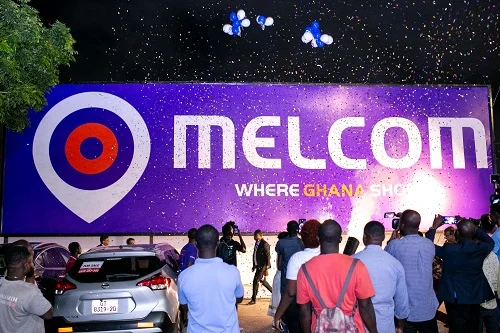 Melcom identity display shown on its corporate rejuvenation page, which dates the refresh to September 2022.