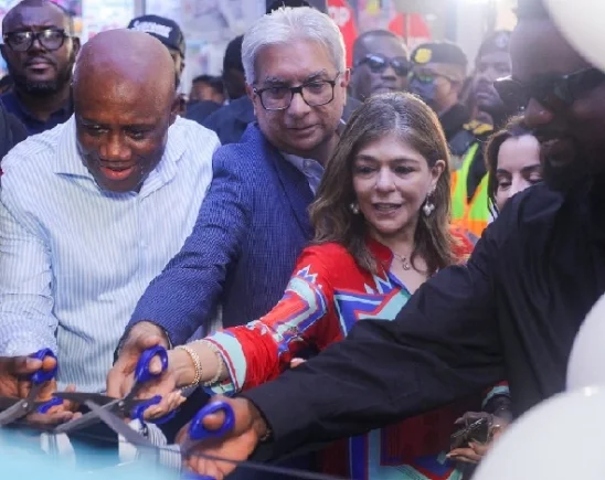Ribbon-cutting photograph accompanying Graphic’s December 2024 Accra Mall opening report.